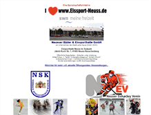 Tablet Screenshot of eissport-neuss.de